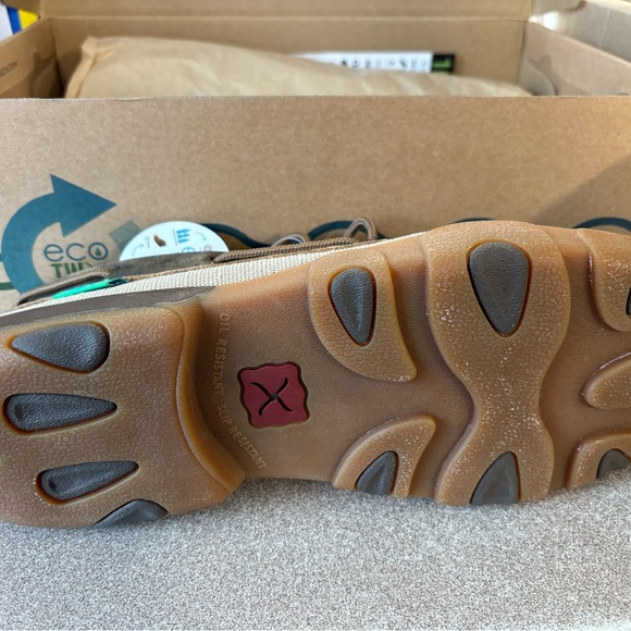 Twisted X Khaki Men’s Driving Moc D Toe - Picture 4 of 5